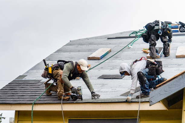 Professional Roofing technician working in Enfield Center, NH